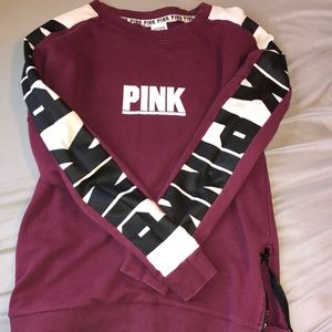 Pink side zip